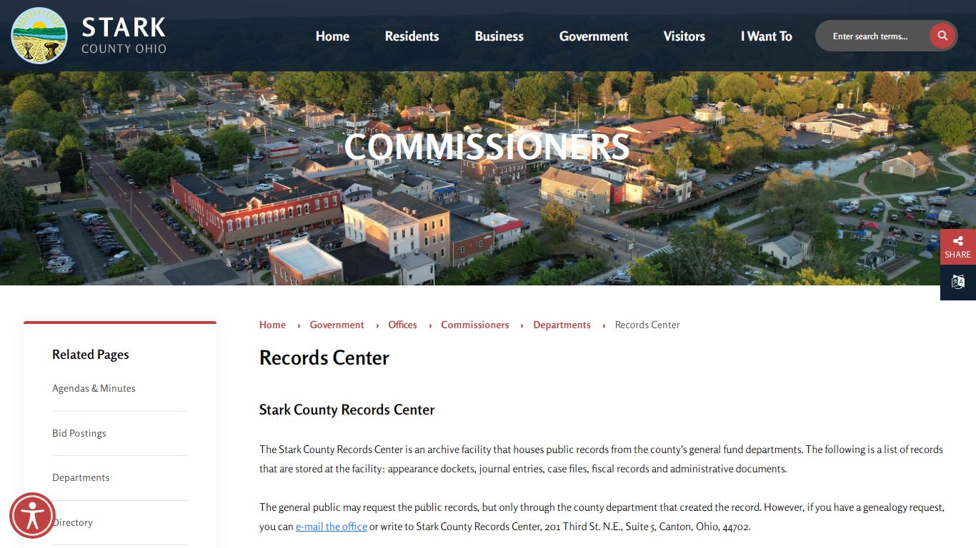 Records Center - Stark County, Ohio